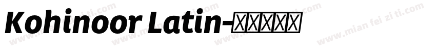 Kohinoor Latin字体转换